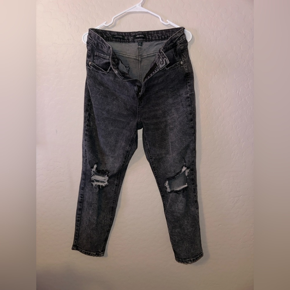 Wild Fable Black Distressed Ankle Jeans
